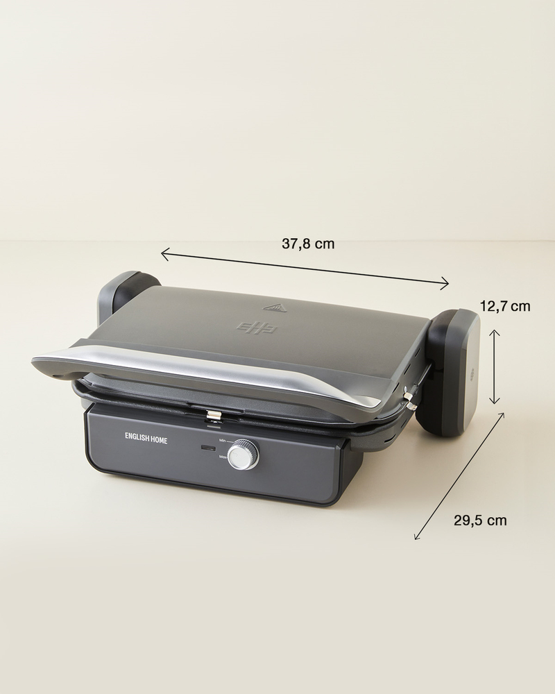 English Home TMK 5050 Teflon Çıkarılabilir Plakalı Tost Makinesi 1800W Antrasit