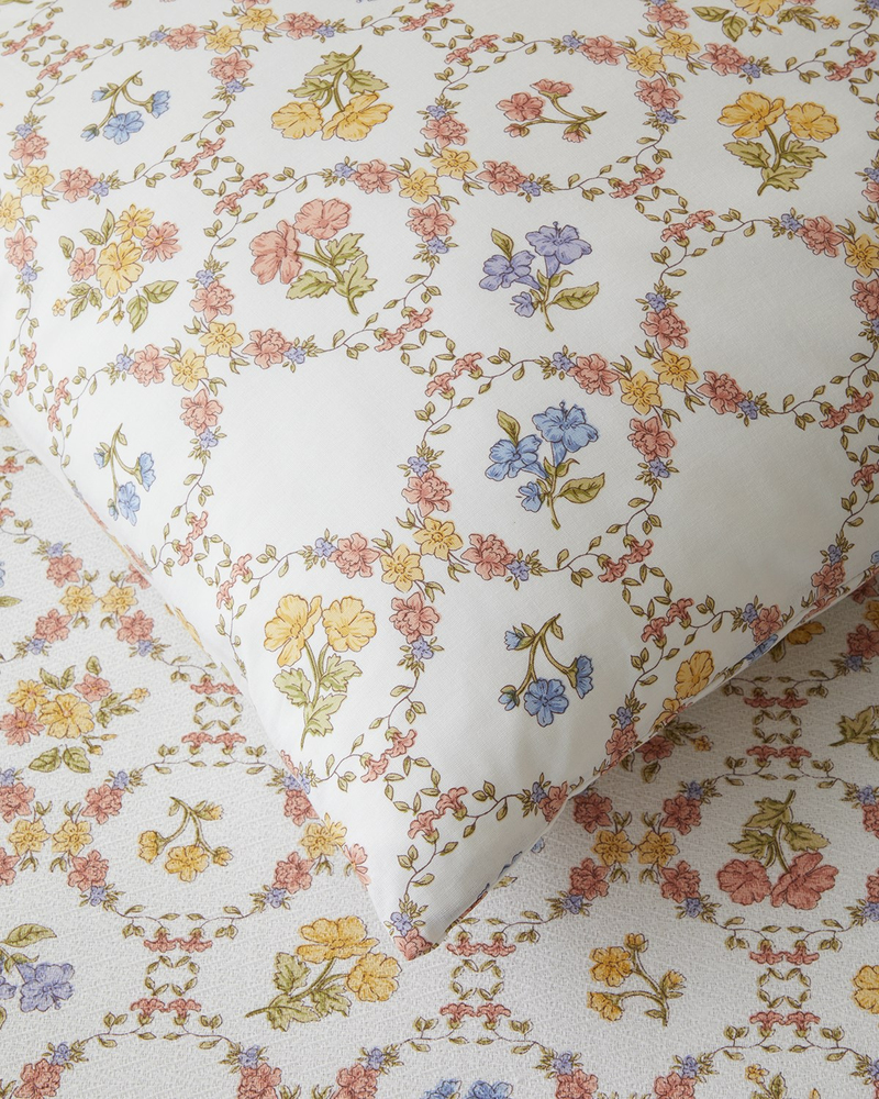 Felix Baskılı Pamuklu Tek Kişilik Pike Takımı 150x220 cm Sarı