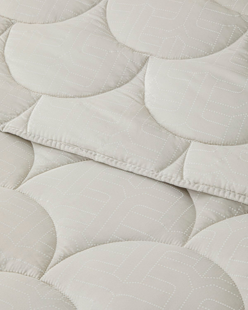Fiesta Baskılı Mikrofiber Çift Kişilik Yorgan 195x215 cm Taş Rengi