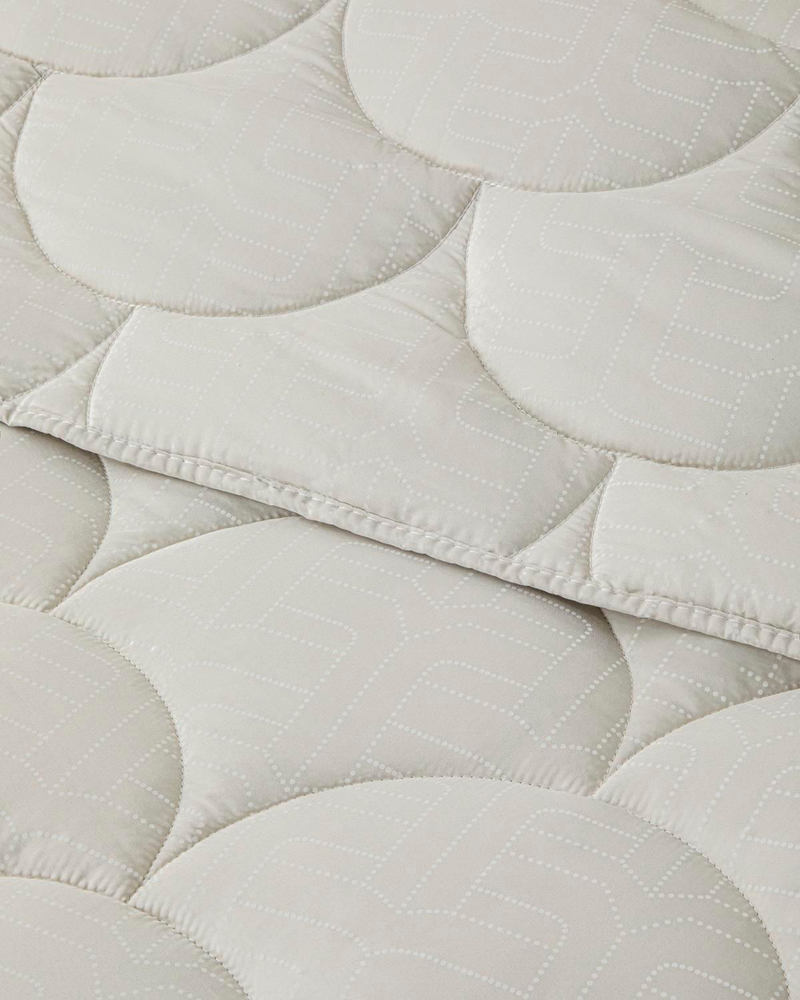 Fiesta Baskılı Mikrofiber Tek Kişilik Yorgan 155x215 cm Taş Rengi