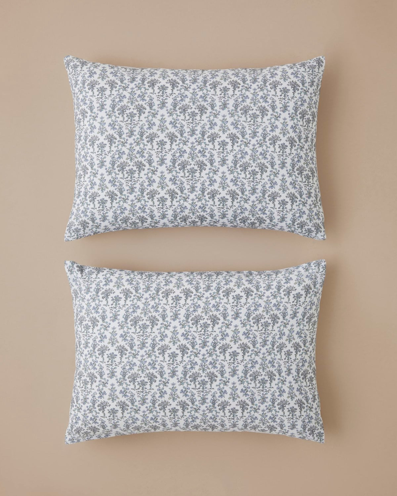 Fiore Kolay Ütülenir 2'li Yastık Kılıfı 50x70 cm Mor