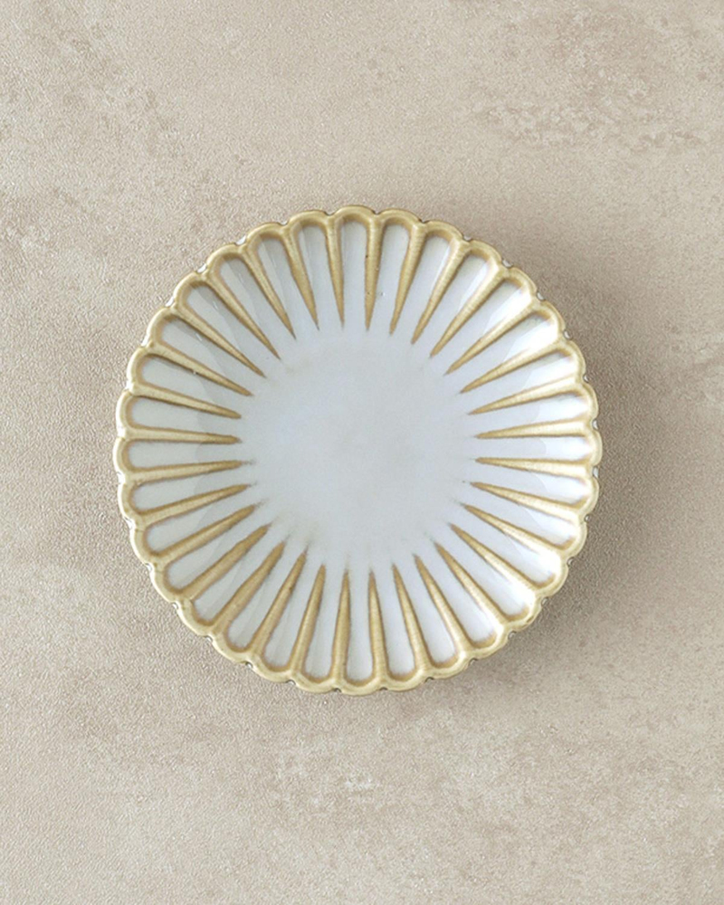 Fiore New Bone China Tatlı Tabağı Gri