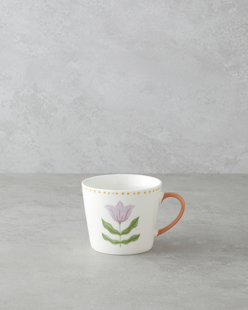 Floral Breeze New Bone China Kupa 450 ml Renkli