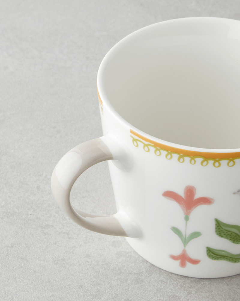 Floral Garden New Bone China Kupa 450 ml Renkli