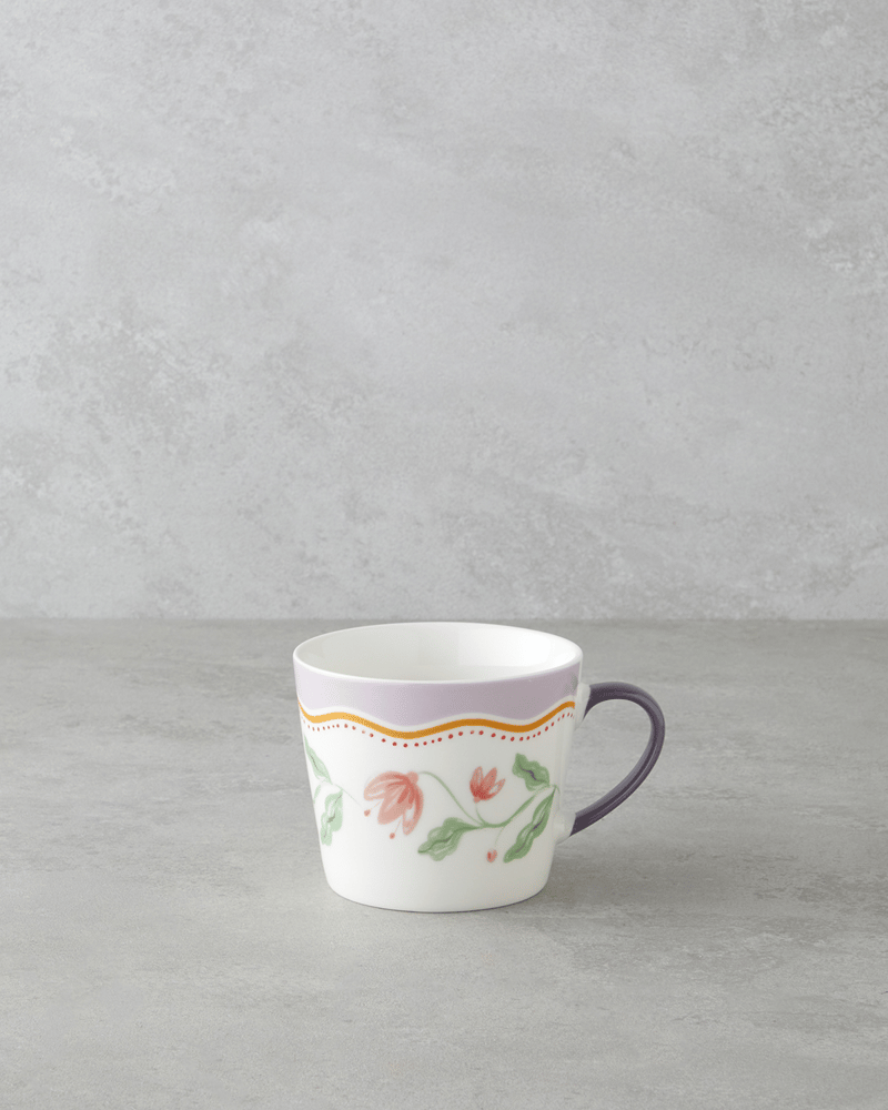 Floral Heaven New Bone China Kupa 450 ml Renkli