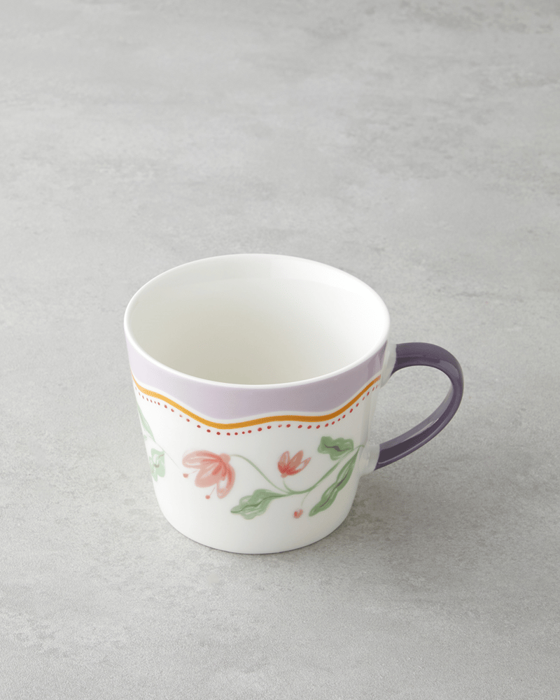 Floral Heaven New Bone China Kupa 450 ml Renkli