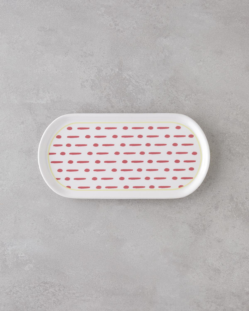 Fusion Seramik Kayık Tabak 27 cm Pembe