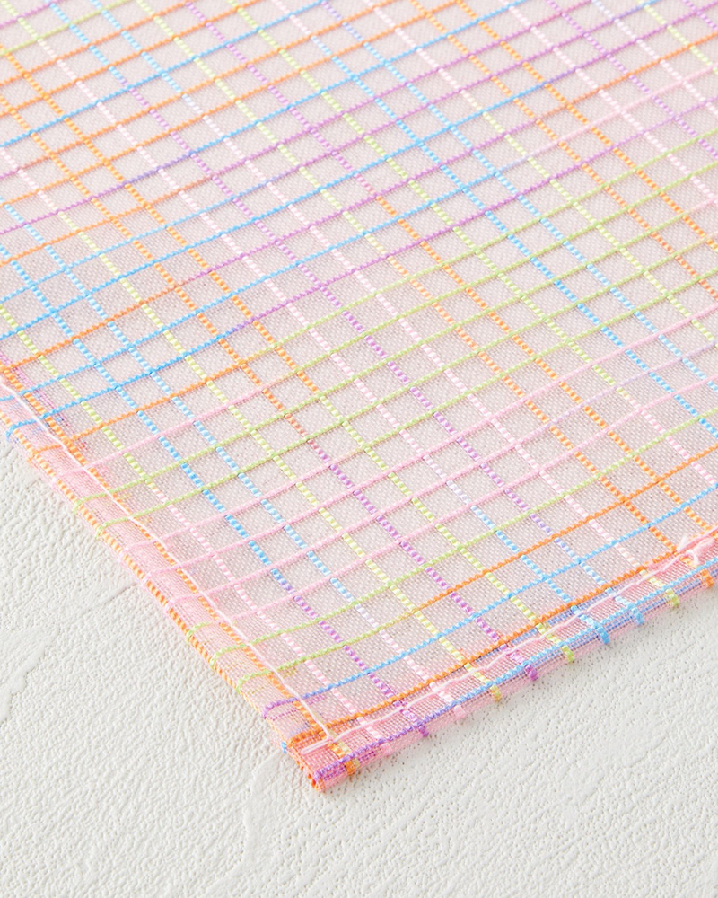Galaxy Stripes Polyester 4'lü Amerikan Servis 30x45 cm Pembe