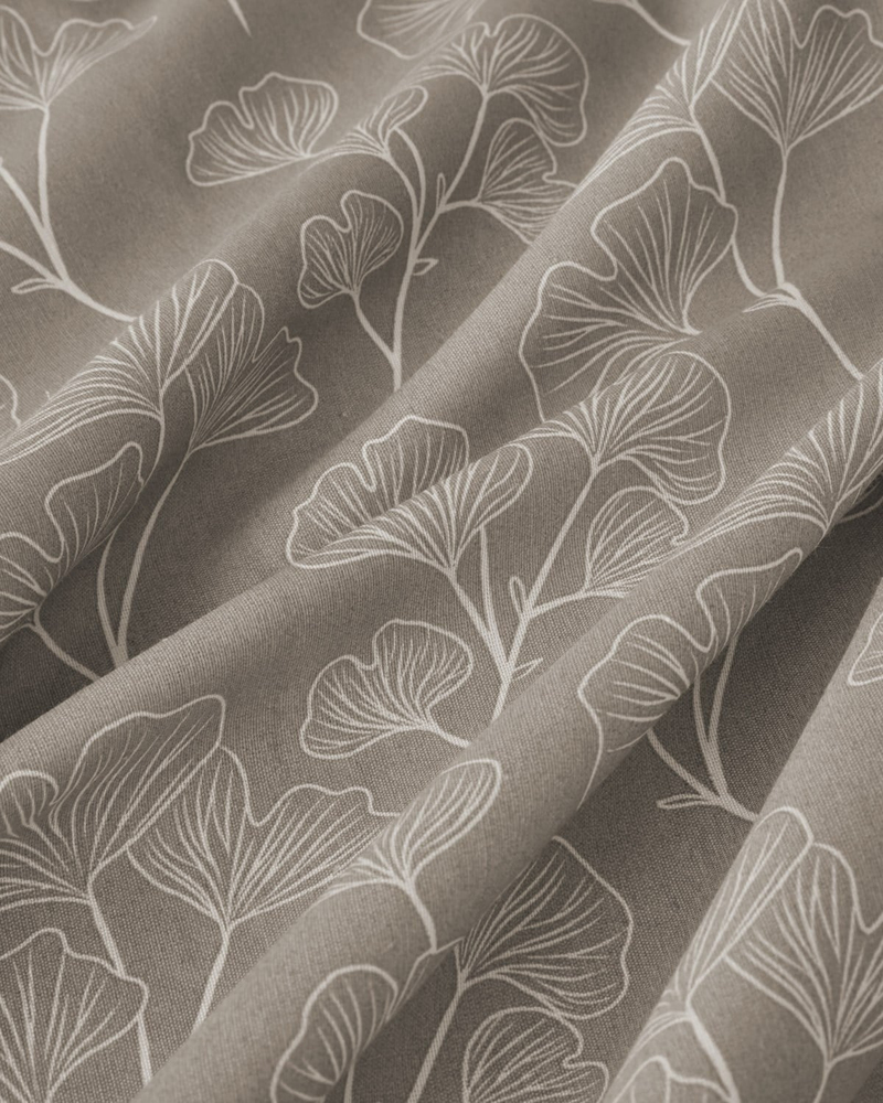 Gingko Çift Kişilik Nevresim Takımı 200x220 cm Bej
