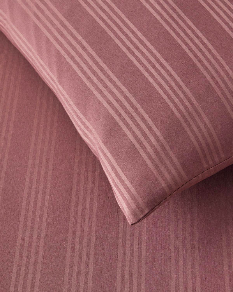 Glossy Kolay Ütülenir Perkal Tek Kişilik Nevresim Takımı 160x220 cm Sisli Mürdüm