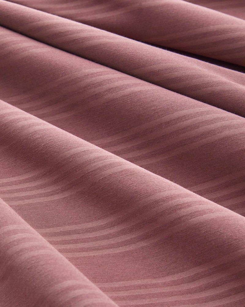 Glossy Kolay Ütülenir Perkal Tek Kişilik Nevresim Takımı 160x220 cm Sisli Mürdüm