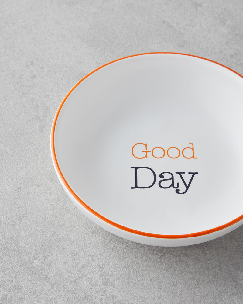 Good Day Seramik Çerezlik 13 cm Turuncu-Siyah