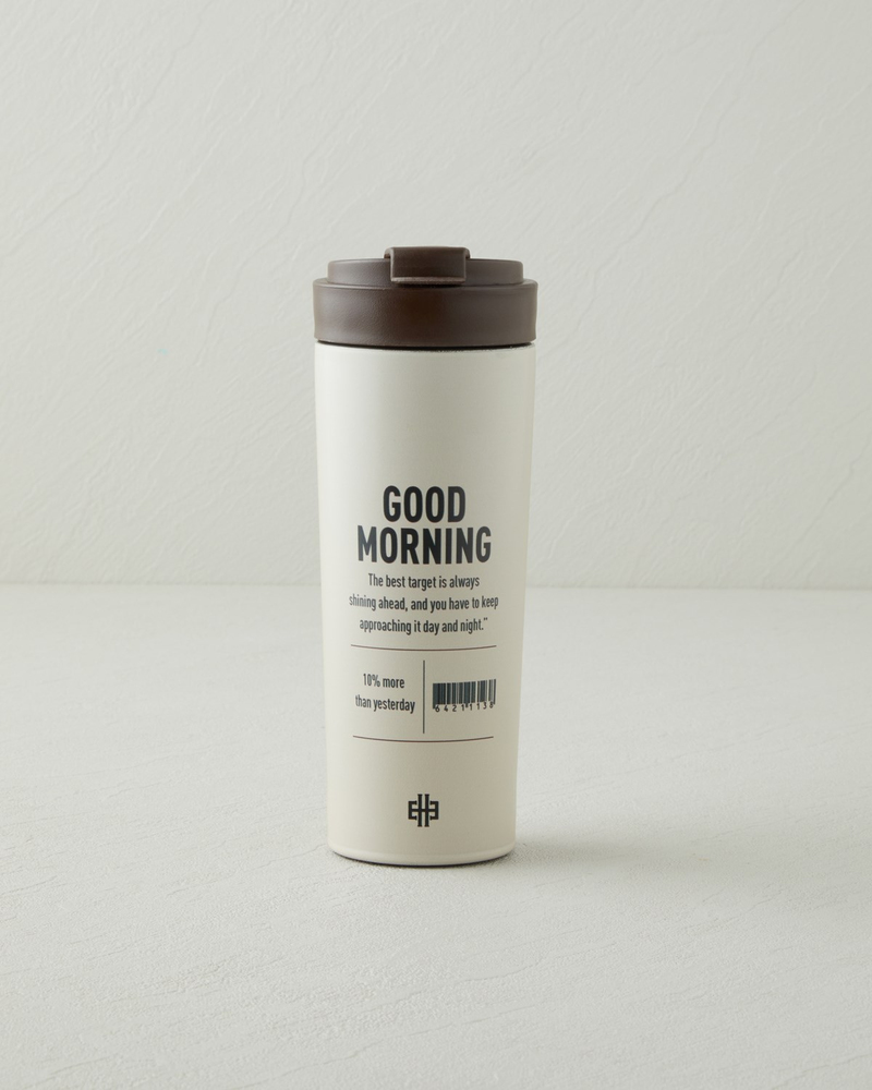 Good Mood Morning Çelik Termos 500 ml Kahverengi
