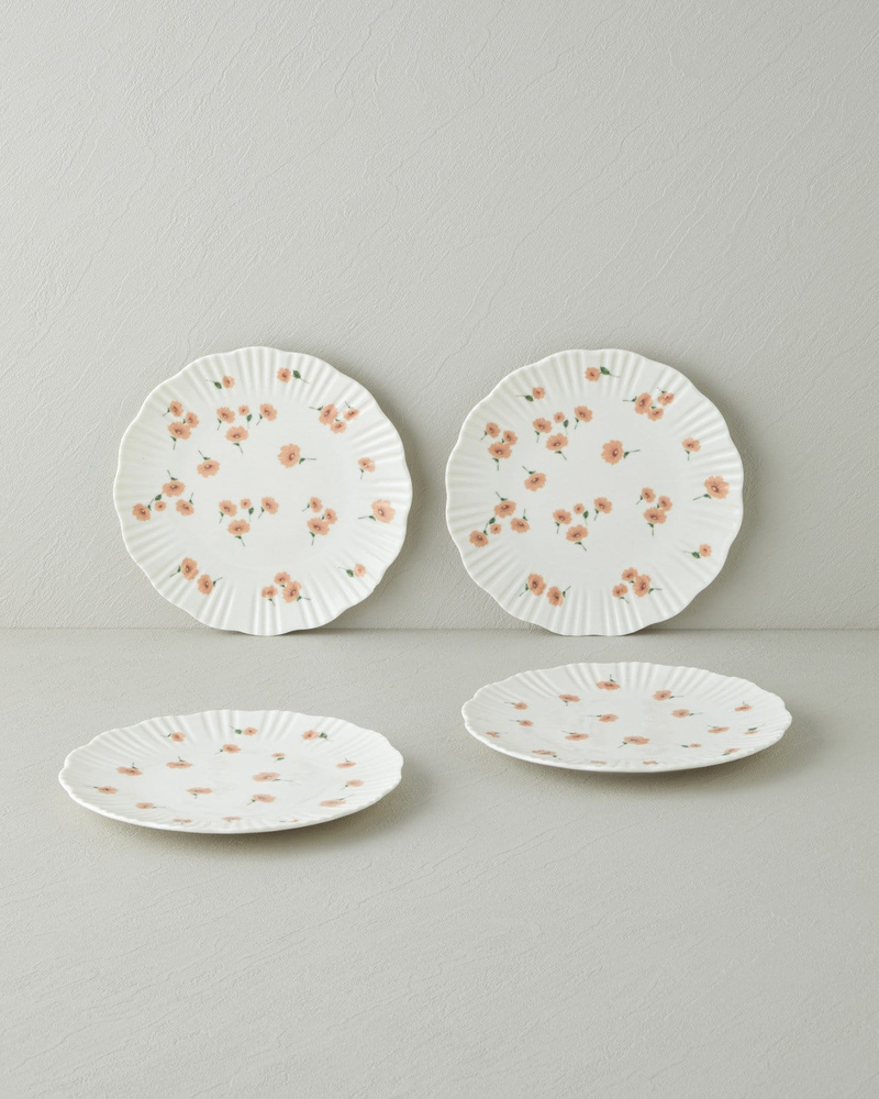 Grace Porselen 4'lü Pasta Seti 21 cm Pembe