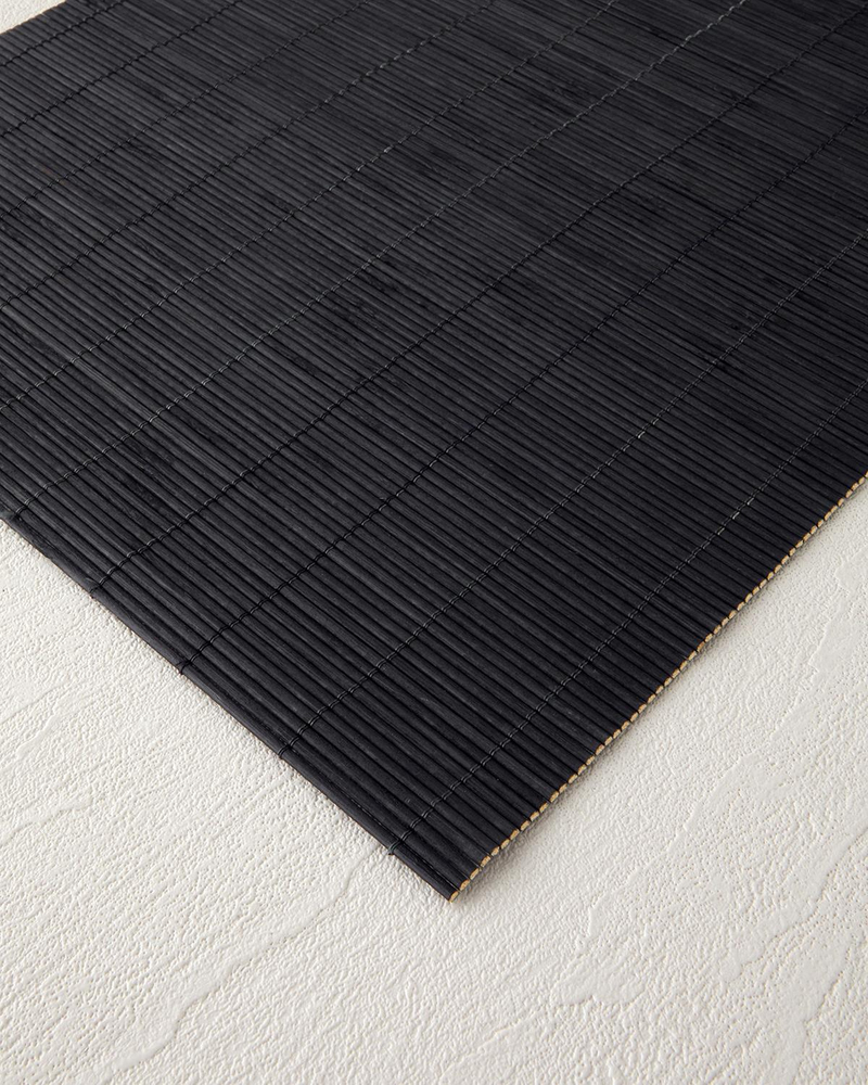 Grove Bambu 4'lü Amerikan Servis 30x45 cm Siyah