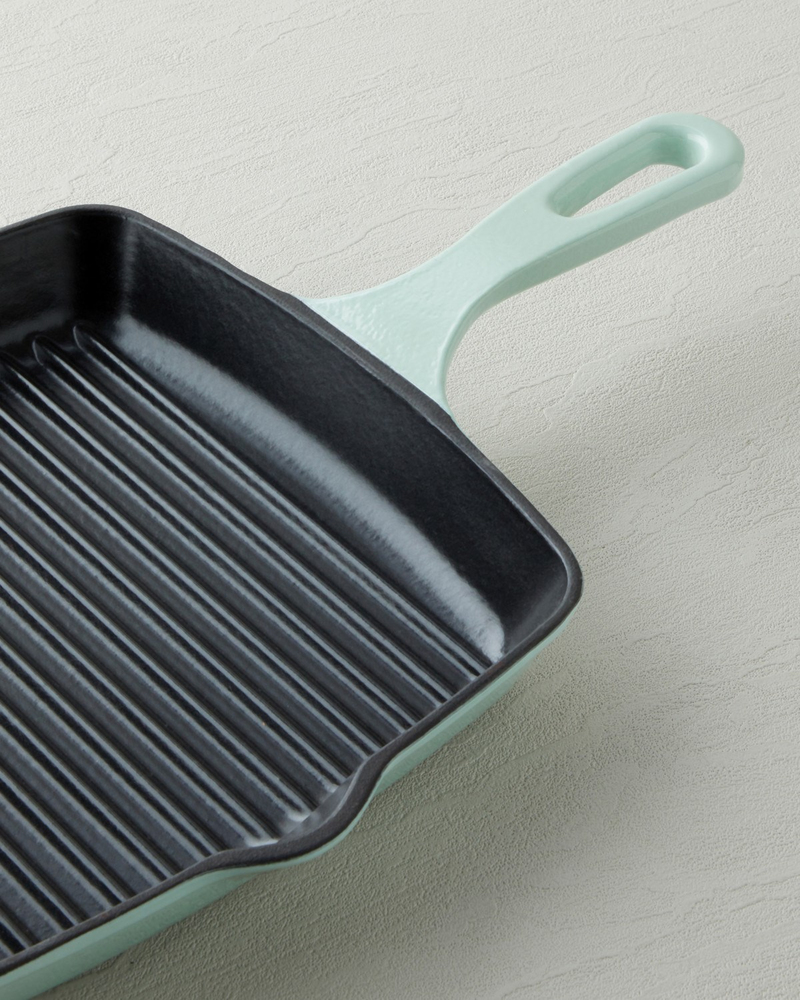 Hecha Demir Döküm Kare Grill Tava 26 cm Mint