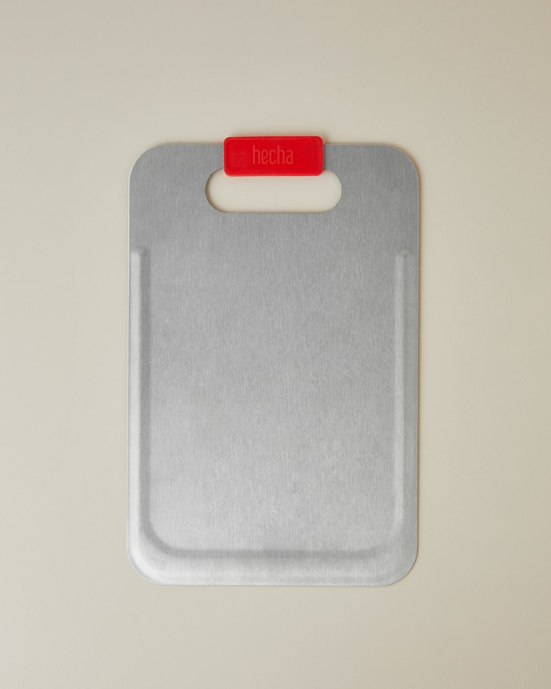 Hecha Master Cut Paslanmaz Çelik Kesme Tahtası 34,5x22,2 cm Kırmızı
