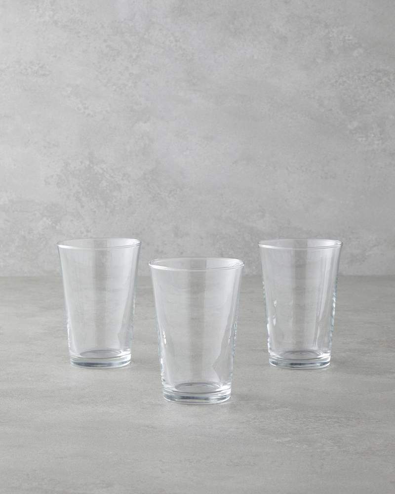 Hues Cam 3'lü Bardak 290 ml Şeffaf