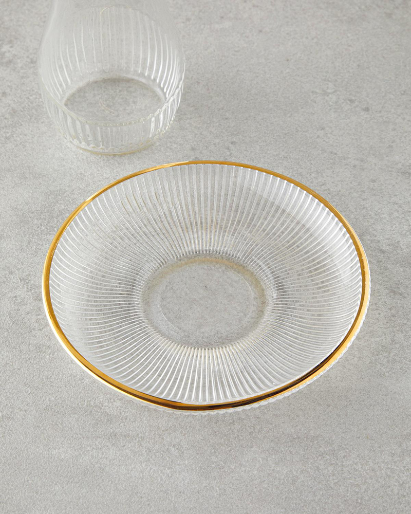 Janice Cam 12 Parça 6 Kişilik Çay Seti 135 ml Gold