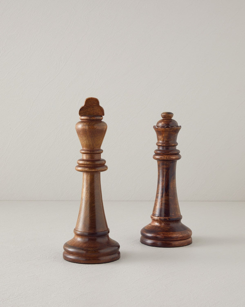 King Dekoratif Obje 27,5 cm Kahve