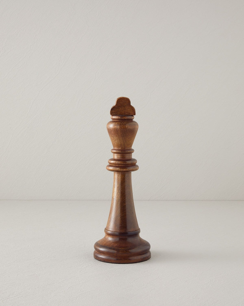King Dekoratif Obje 27,5 cm Kahve