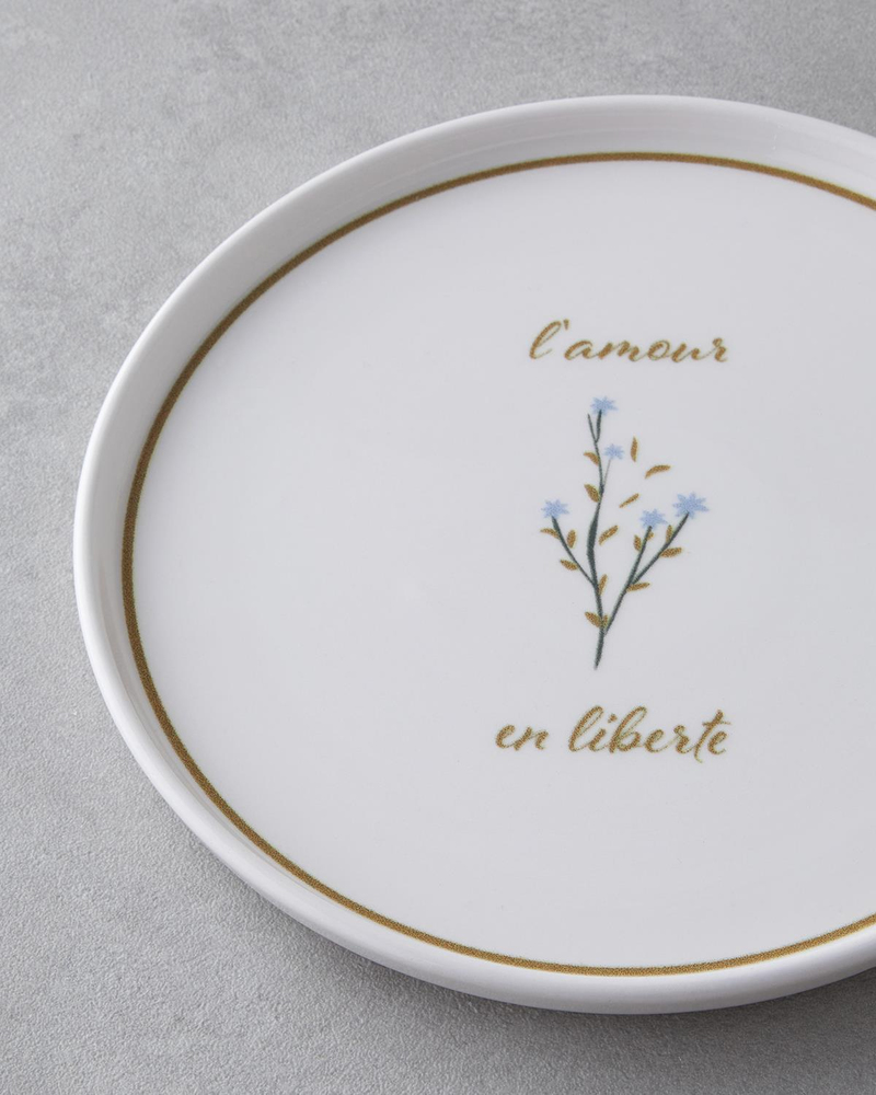 Lamour Seramik 6'lı Pasta Tabağı 20 cm Renkli