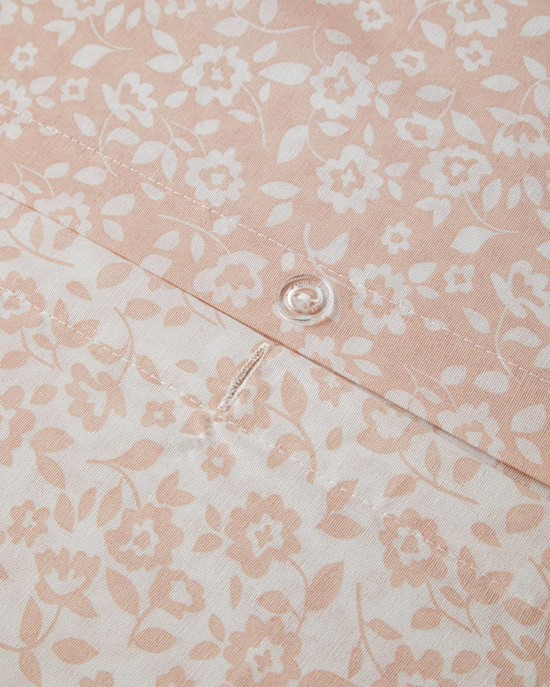 Lara Bloom Tek Kişilik Çarşaflı Nevresim Takımı 160x220 cm Pudra