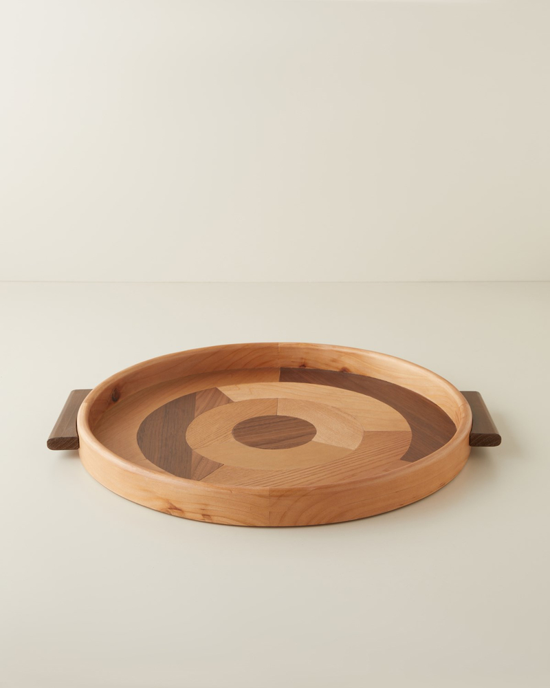 Lavina Mdf Dekoratif Tepsi 53X45 cm Kahverengi