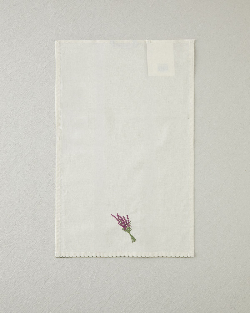 Lavispera Pamuk Polyester Nakışlı Kurulama Bezi 30x50 cm Mor