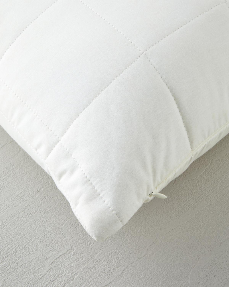 Layna Yün Alez Yastık Kılıfı 50x70 cm Krem