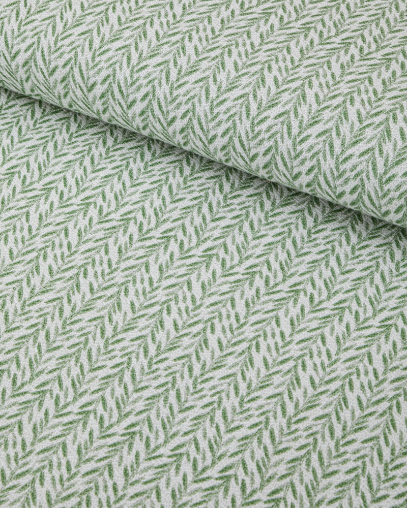 Leafline Baskılı Pamuklu Çift Kişilik Pike 200x220 cm Yeşil