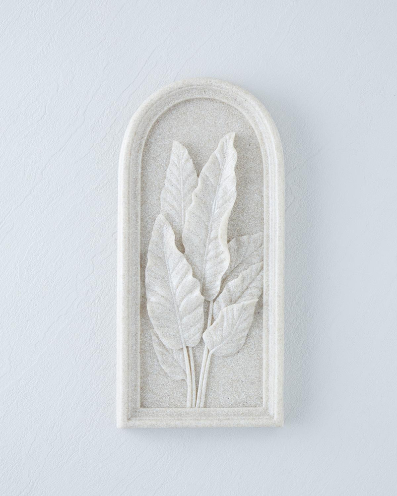 Leafs Duvar Aksesuarı 15x3x32,5 cm Bej