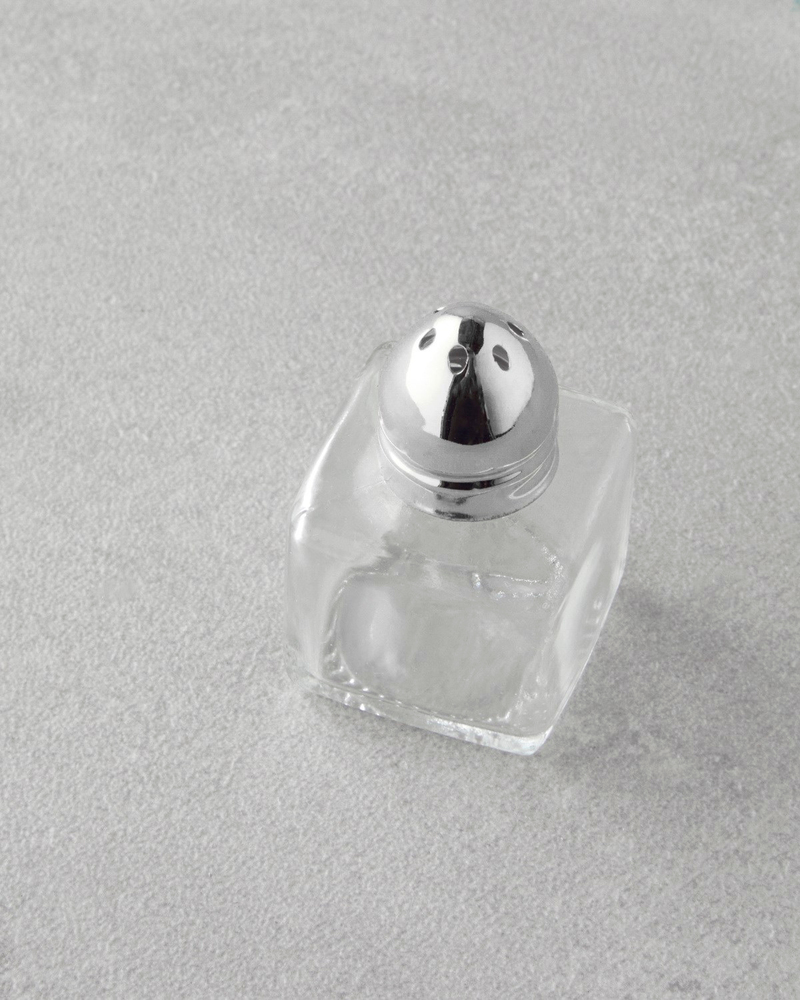 Lelia Cam 2'li Tuzluk - Biberlik 4x5 cm Silver