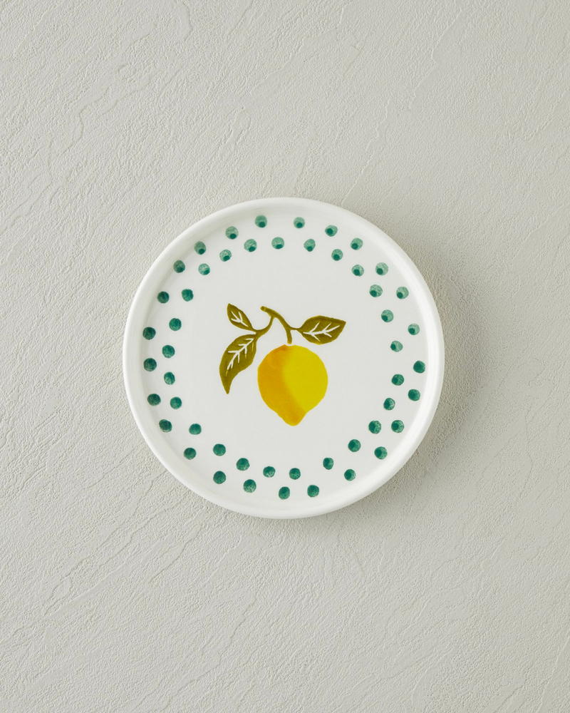 Lemon Garden Seramik 6'lı Pasta Seti 16 cm Renkli
