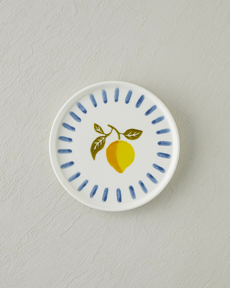 Lemon Garden Seramik 6'lı Pasta Seti 16 cm Renkli