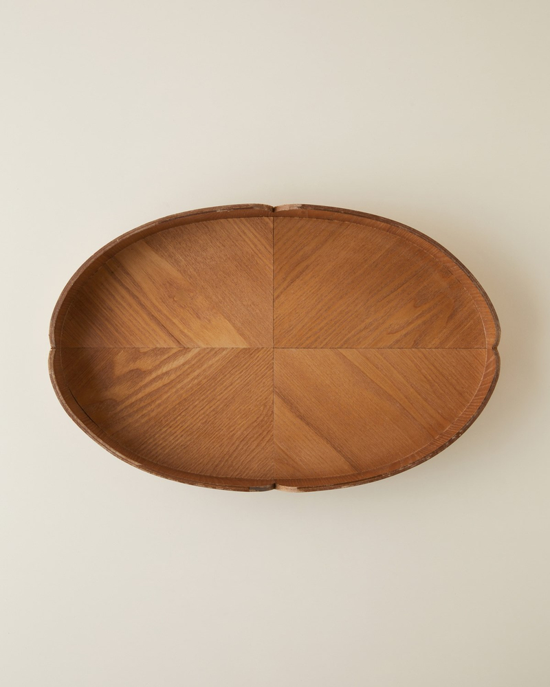 Lena Mdf Dekoratif Tepsi 40 cm Kahverengi