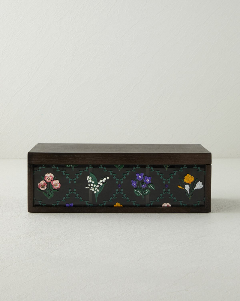 Levina Mdf Dekoratif Kutu 30x10 cm Kahverengi