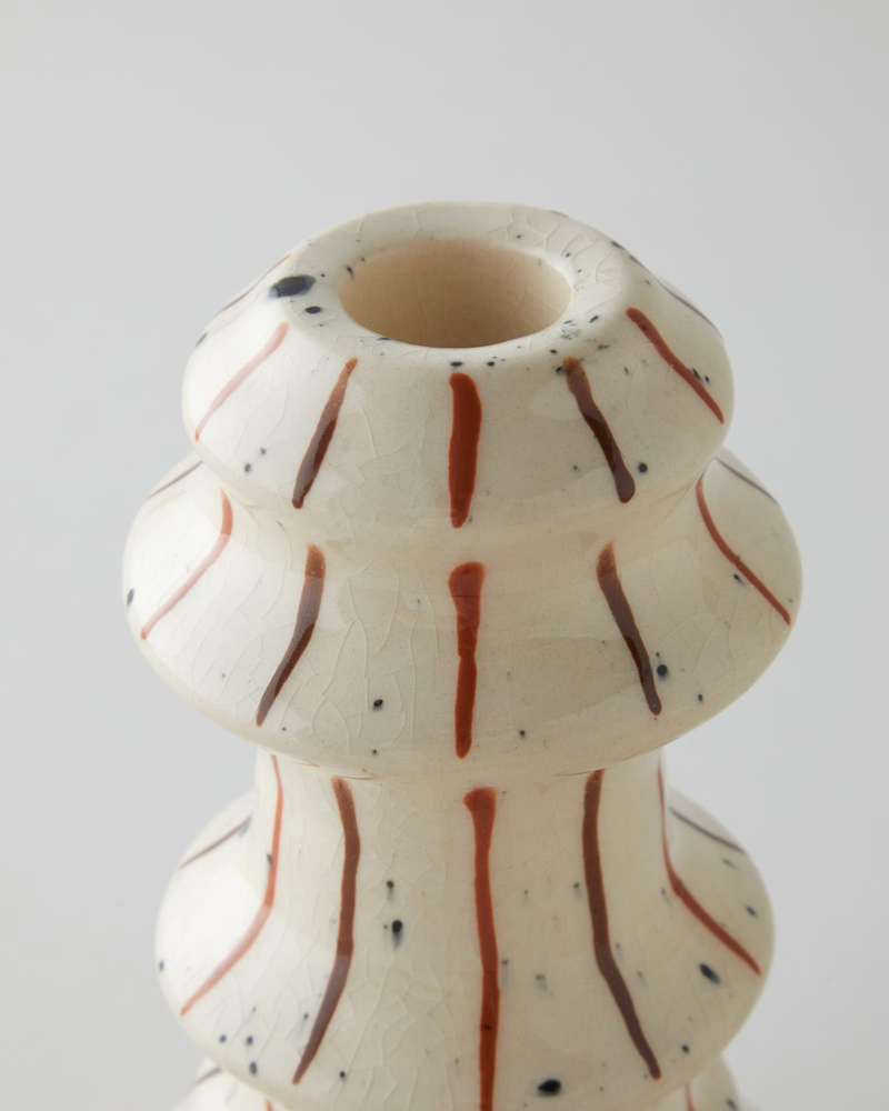 Lilie Şamdan 17,5 cm Krem