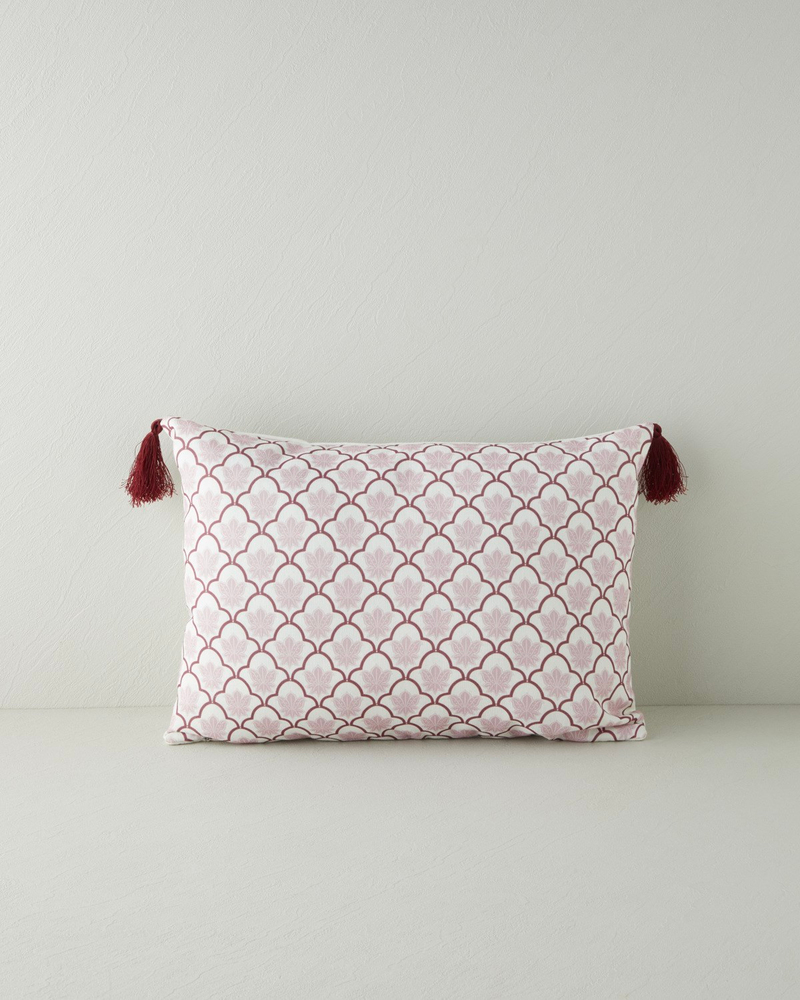 Liora Dolgulu Kırlent 35x50 cm Pembe