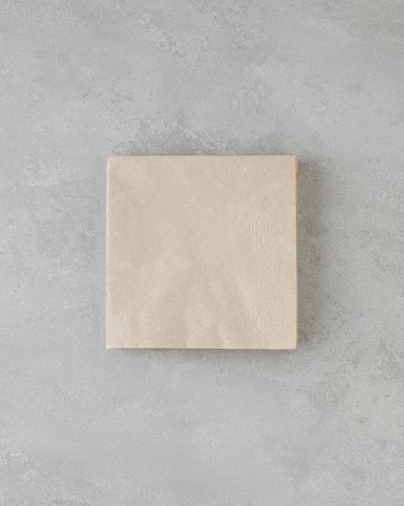 Liore Kağıt 20'li Kağıt Peçete 33x33 cm Bej