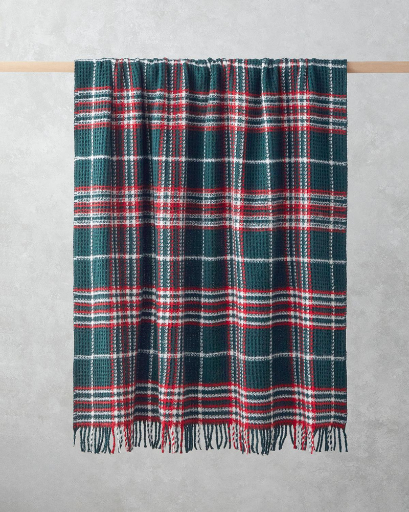 Magie Koltuk Şalı 130x170 cm Yeşil – Kırmızı