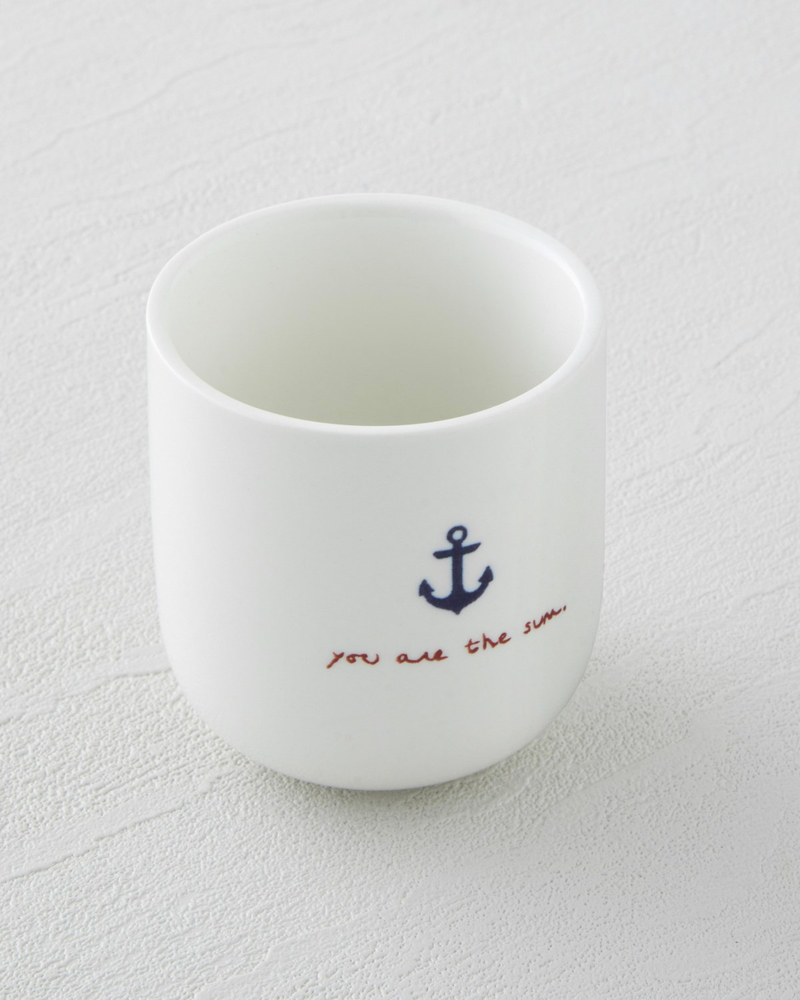 Mariner Sun Stoneware 6 Parça 3 Kişilik Fincan 150 ml Mavi-Kırmızı