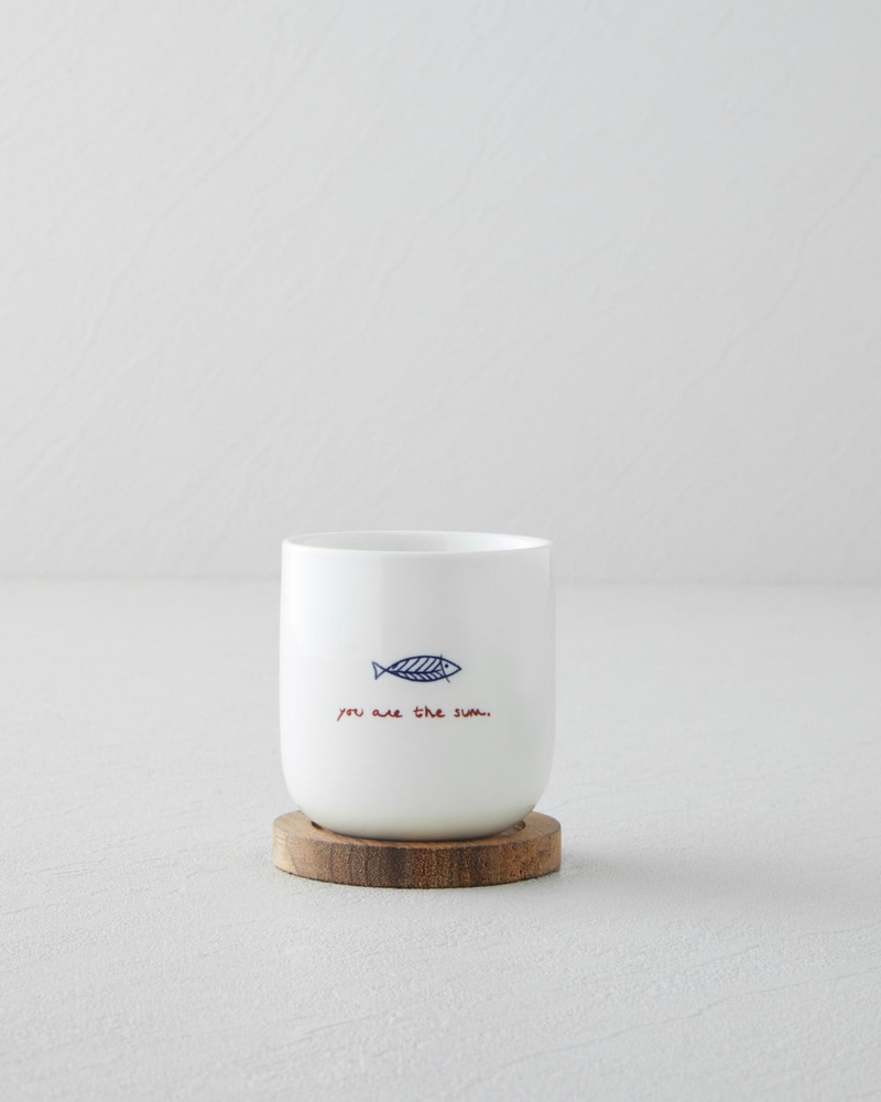 Mariner Sun Stoneware 6 Parça 3 Kişilik Fincan 150 ml Mavi-Kırmızı
