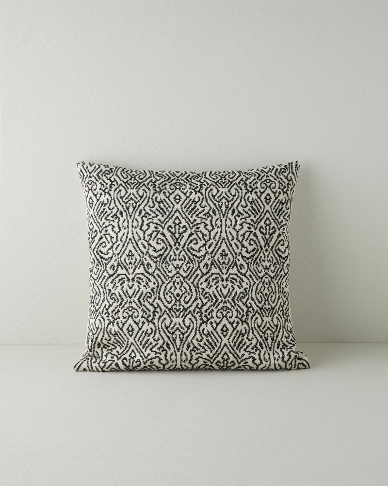 Mirena Kırlent Kılıfı 45x45 cm Siyah - Beyaz