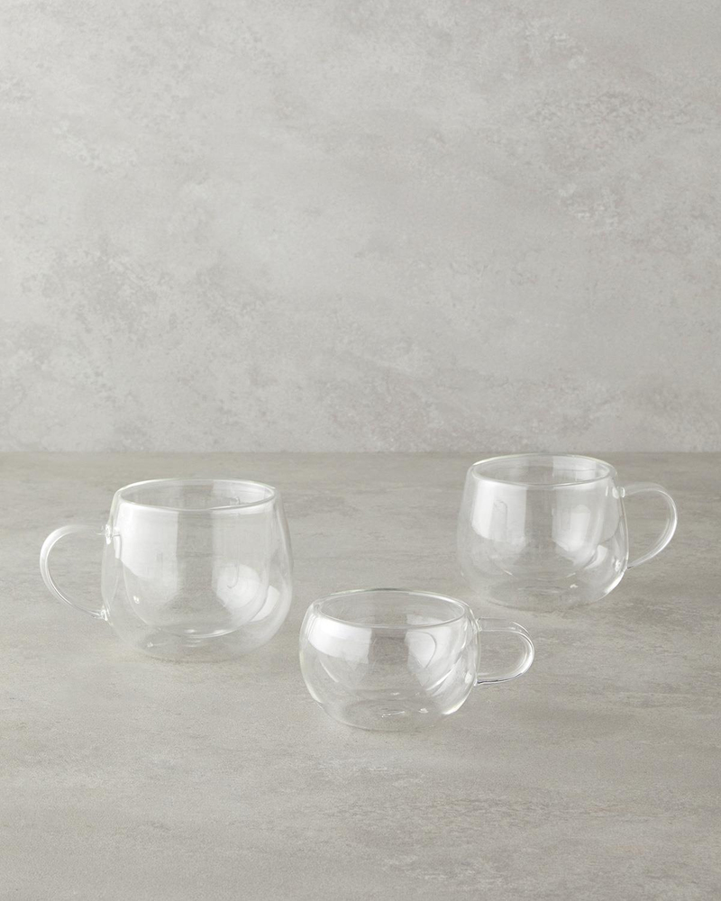 Mistral Borosilikat Cam Double Wall Kupa 280 ml Şeffaf