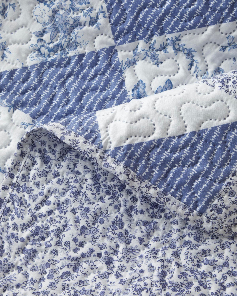 Mosa Blu  Tek Kişilik Yatak Örtüsü Takımı 160x220 cm Lacivert