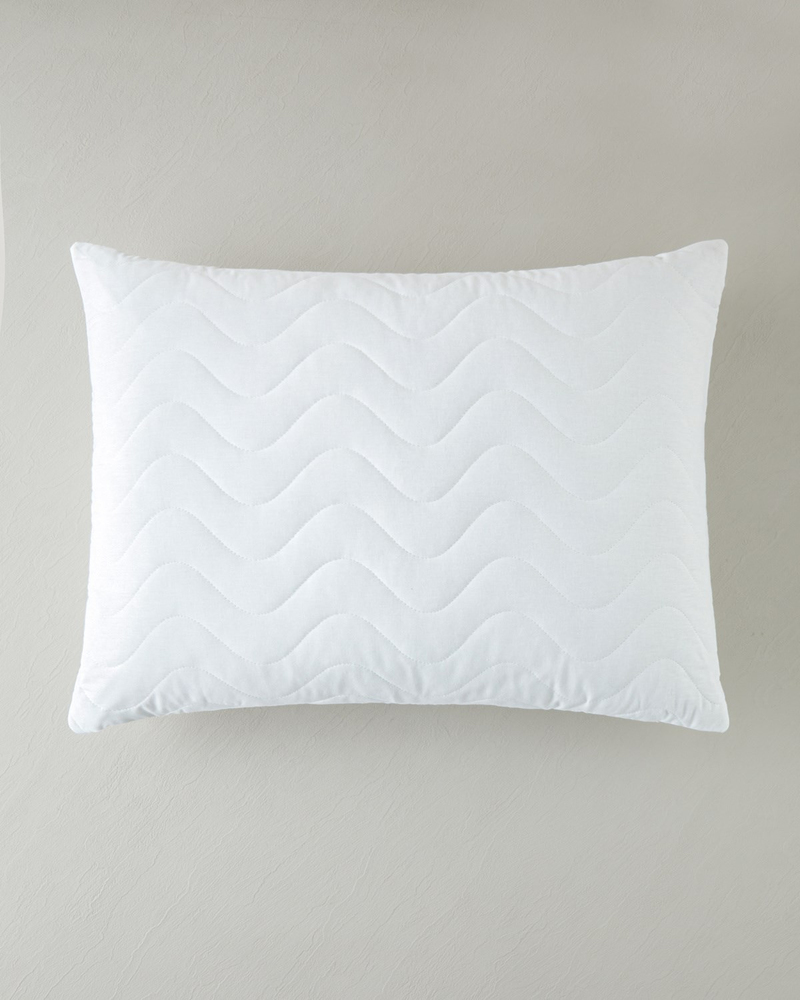 Napline Pamuklu Kapitoneli Sıvı Geçirmez Alez 50x70 cm Beyaz