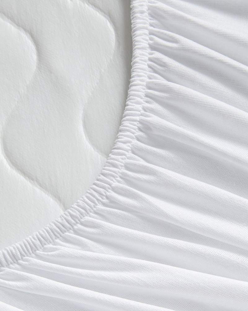 Napline Pamuklu Kapitoneli Sıvı Geçirmez King Size Alez 180x200 cm Beyaz