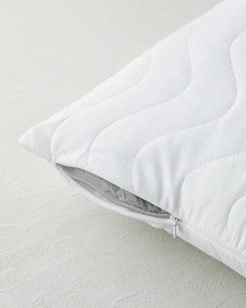 Napline Pamuklu Kapitoneli Sıvı Geçirmez Alez 50x70 cm Beyaz