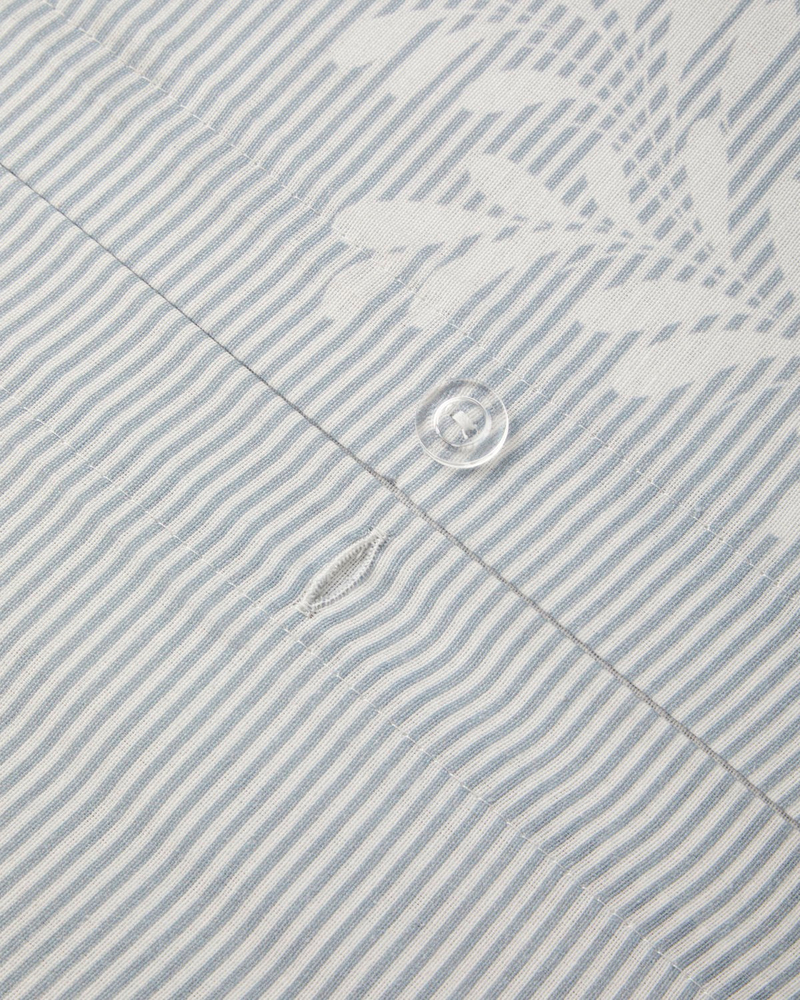 Nautical Flora Kolay Ütülenir Tek Kişilik Nevresim Seti 160x220 cm Açık Mavi